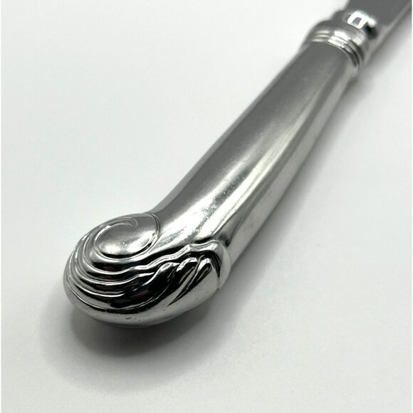 Kirk Stieff Williamsburg Royal Shell Stainless Flatware 18/8 Korea Dinner Knife - Picture 6 of 7